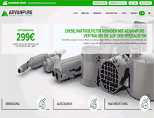 Tablet Screenshot of advanpure.com